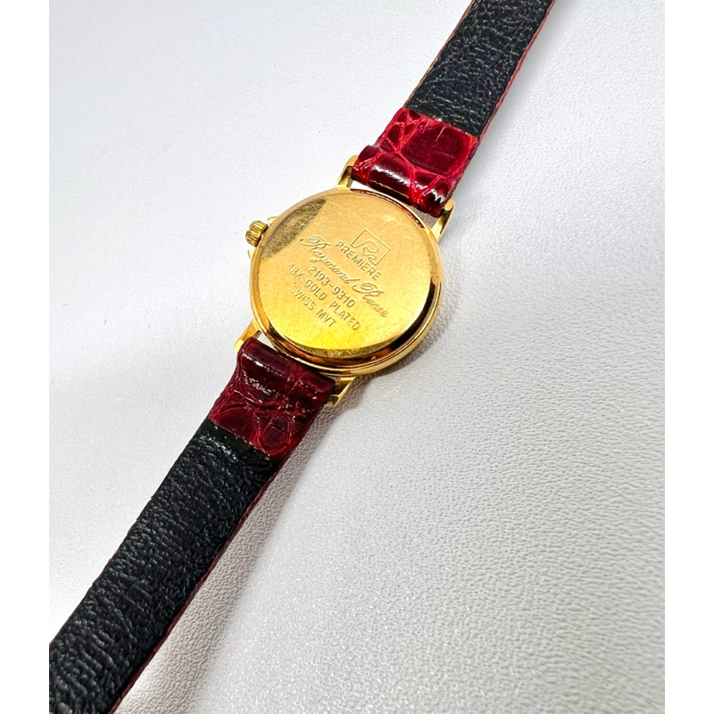 Jual RAYMOND RENEE Premiere 18K Gold Plated Swiss Watch Preloved Authentic Diameter 22mm no box Condition 80 minus strap kurang mulus Shopee Indonesia