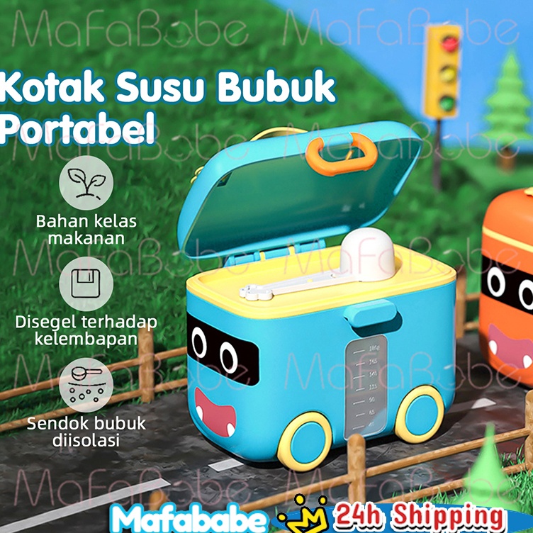 Jual VG Tempat Wadah Susu Bubuk Bayi Bus Tayo 18 gram Milk Powder ...