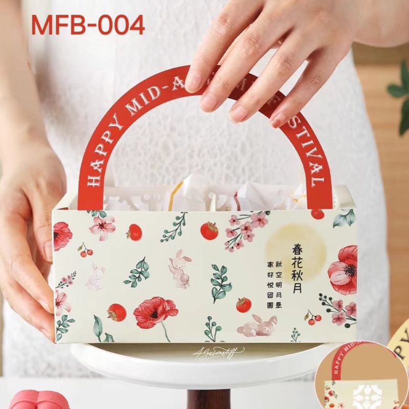 Jual MFB-004 Mooncake Festival Bag fit 4pcs Mooncake 50-80gr, 6pcs ...