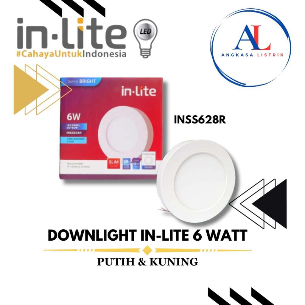 Jual LAMPU DOWNLIGHT /LAMPU PLAFON PANEL LED INLITE OUTBOW 6W 6 WATT ...