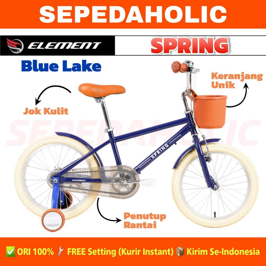 Jual Sepeda Anak Perempuan dan Laki ELEMENT SPRING Ukuran 12 16 18 Inch ...