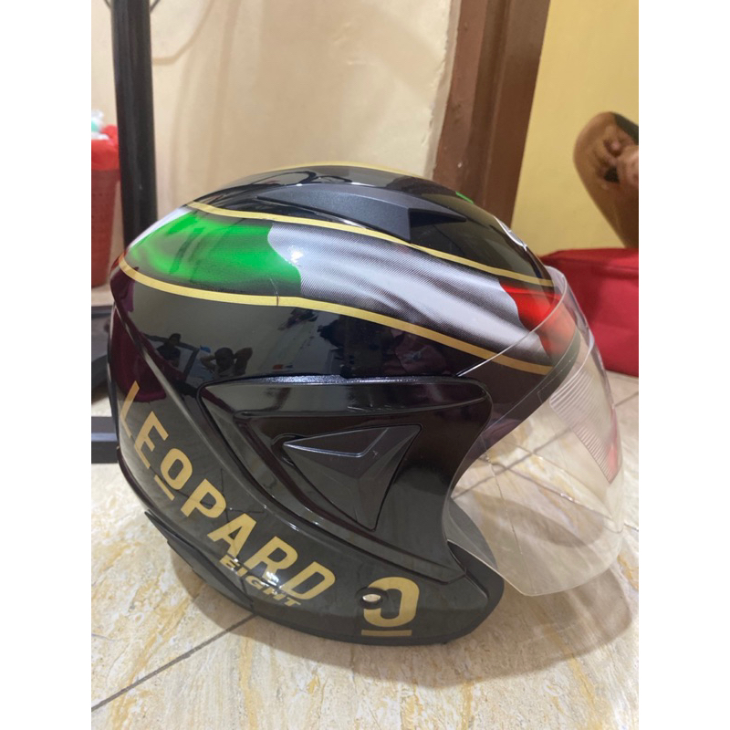 Jual HELEM RX JP13 HALF FACE MOTID LEOPARD | Shopee Indonesia