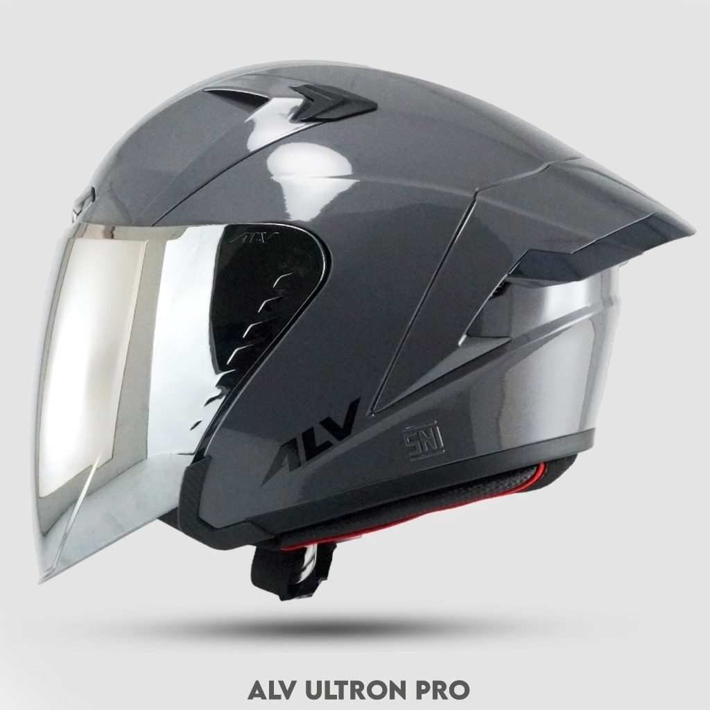 Jual ALV ULTRON PRO Solid Dragon Helm Half Face Helm Viral