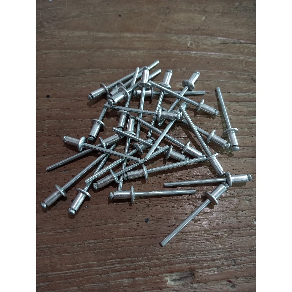 Jual Paku Rivet Alumunium 529 (4 x 8 mm) | Shopee Indonesia