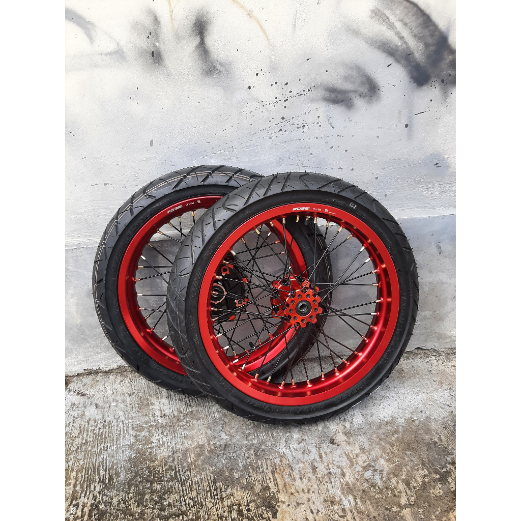 Jual Velg Supermoto CRF Ban IRC Baru Ring 17 Wheelset SUMO CRF150L Velg ...