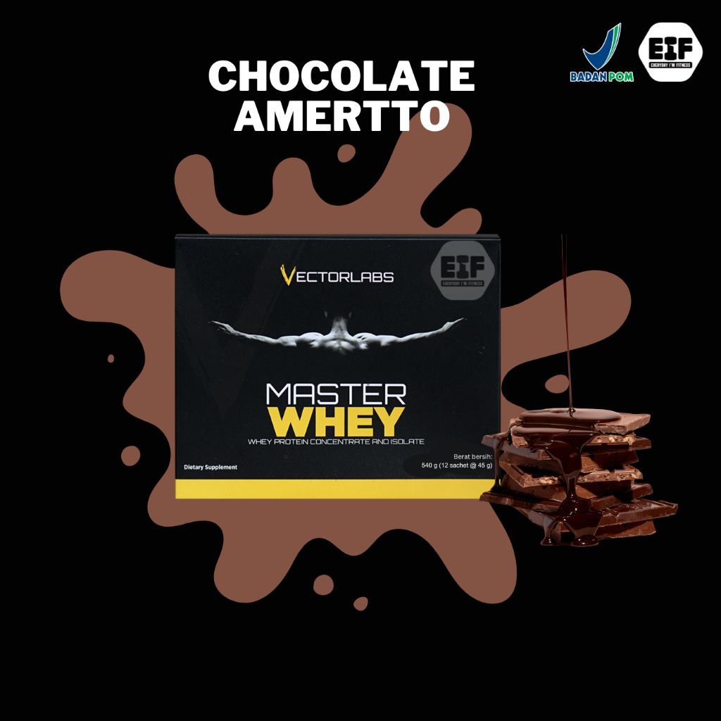 Jual VECTORLABS Master Whey 1 Box 12 Sachet - Suplemen Fitness | Shopee ...