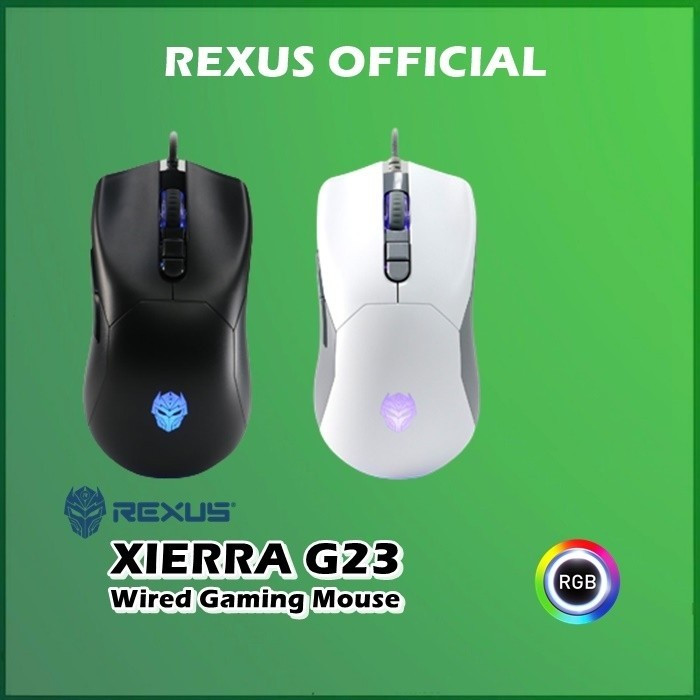 Jual Rexus Xierra G23 RGB Wired Gaming Mouse Lightweight G 23 | Shopee ...