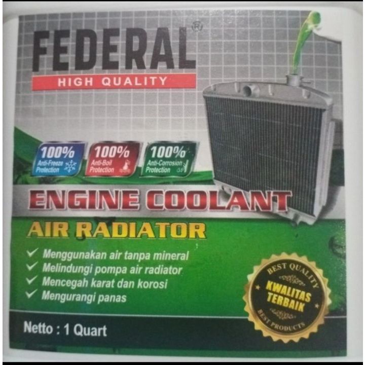 Jual Air Coolant Air Radiator 1 Liter Federal Untuk Semua Motor ...