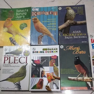 BUKU PERTENAKAN BURUNG / OCEHAN / BURUNG JUARA / PLECI MURAI BATU CUCAKROWO KENARI LOVE BIRD / BUDIDAYA PERTANIAN