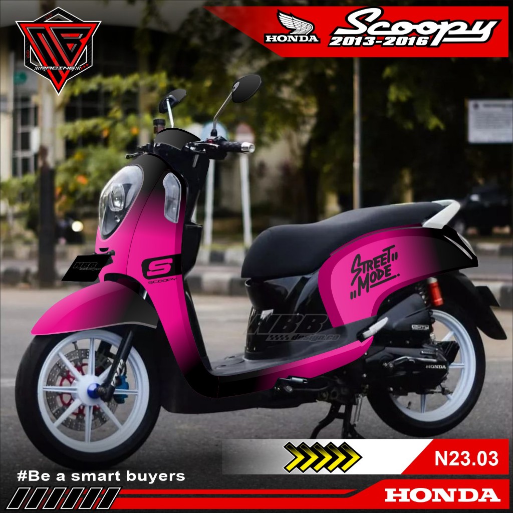 Jual Decal Scoopy Fi Lama/Old 2013 2014 2015 2016 Full body Full Blok ...