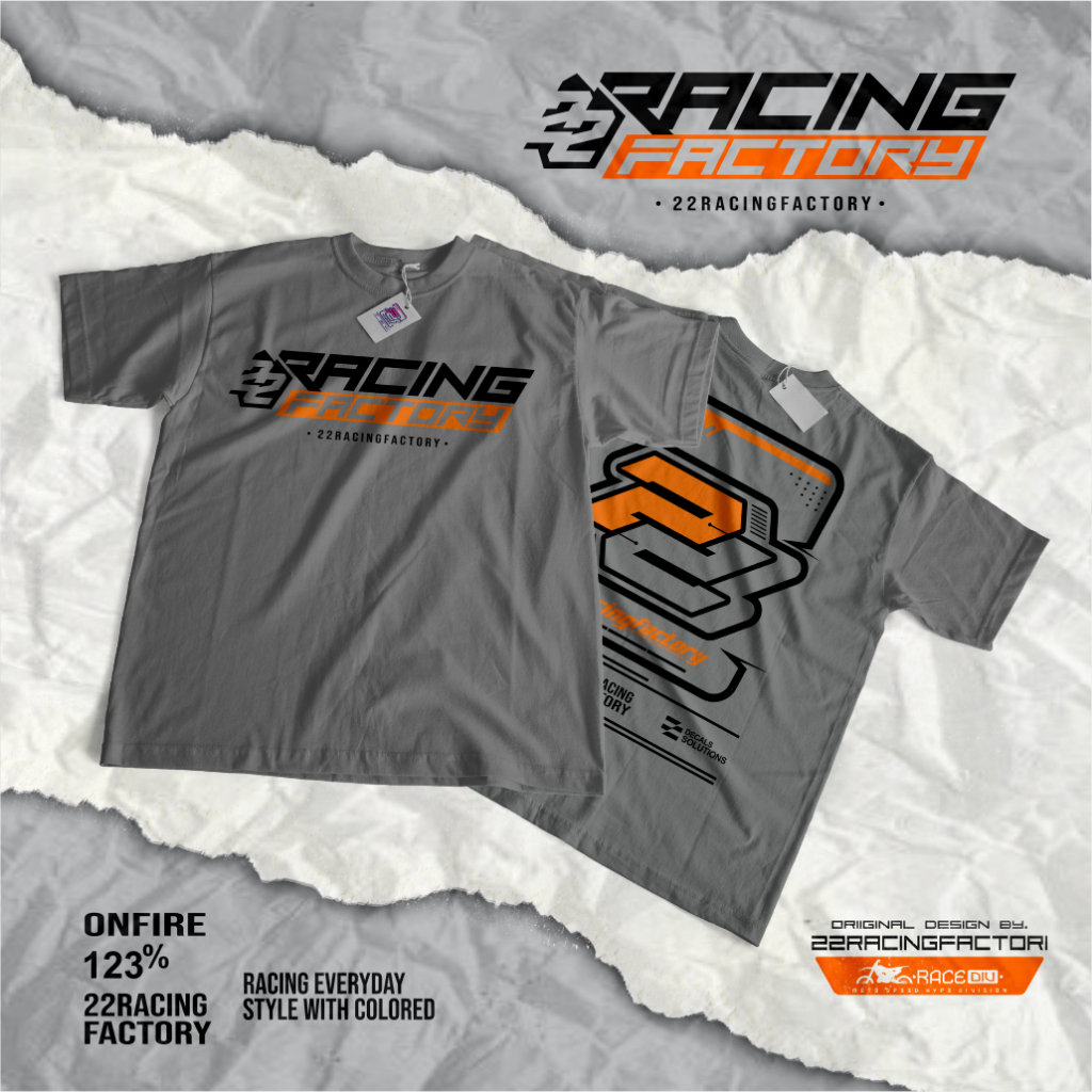 Jual Tshirt / Kaos Original 22 Racing Factory | Shopee Indonesia