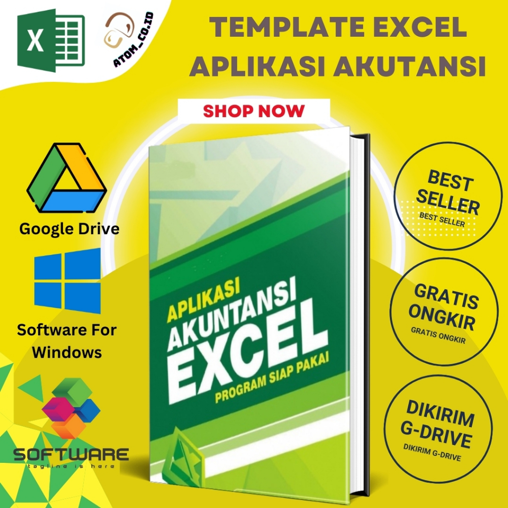 Jual Aplikasi Akutansi Excel Lengkap Program Siap Pakai Template ...