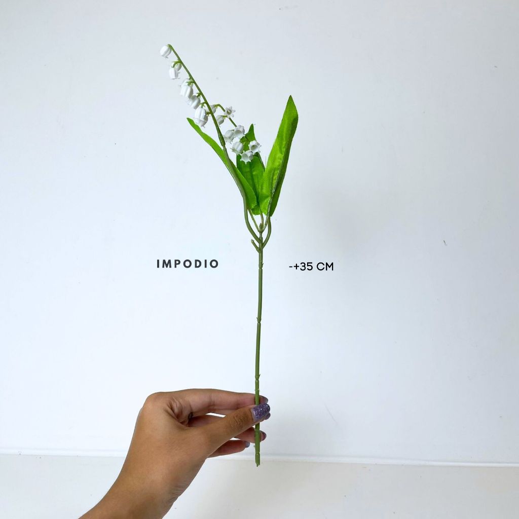 Jual IMPODIO Bunga Plastik Lily Of The Valley Artificial Flower - Props ...