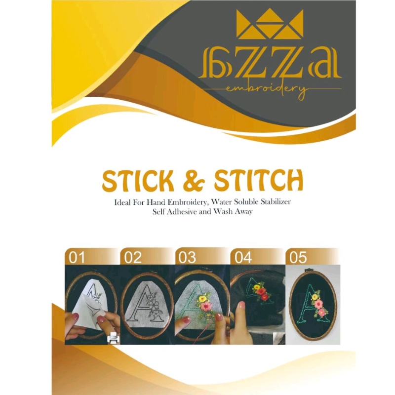 Jual Water soluble embroidery/ Kertas Sulam/ Sticker/ Printable/ magic ...