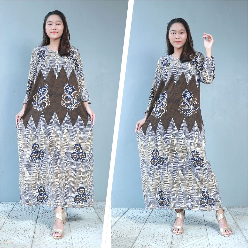 Jual Daster Batik Lengan Panjang Baju Daster Lengan Panjang Longdress