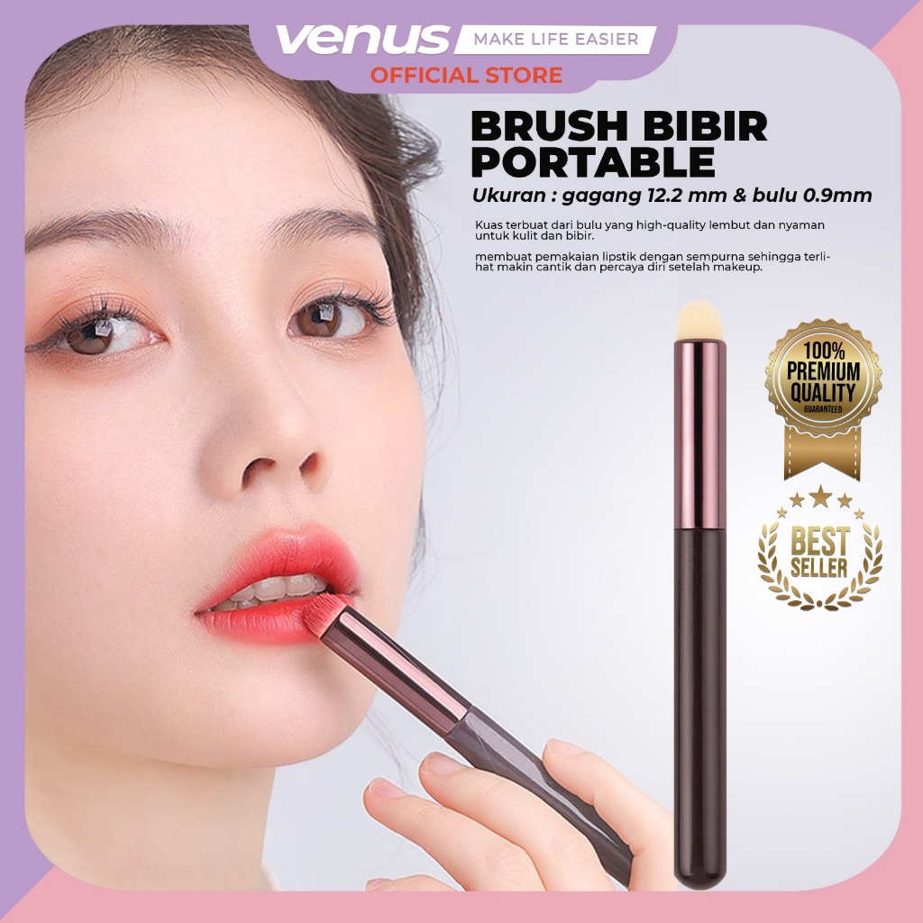 Jual Venusjkt Brush Makeup Portable Multifungsi Kepala Bulat Untuk