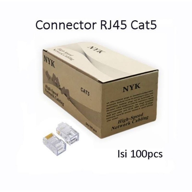 Jual Connector Rj45 Nyk Cat5 | Shopee Indonesia