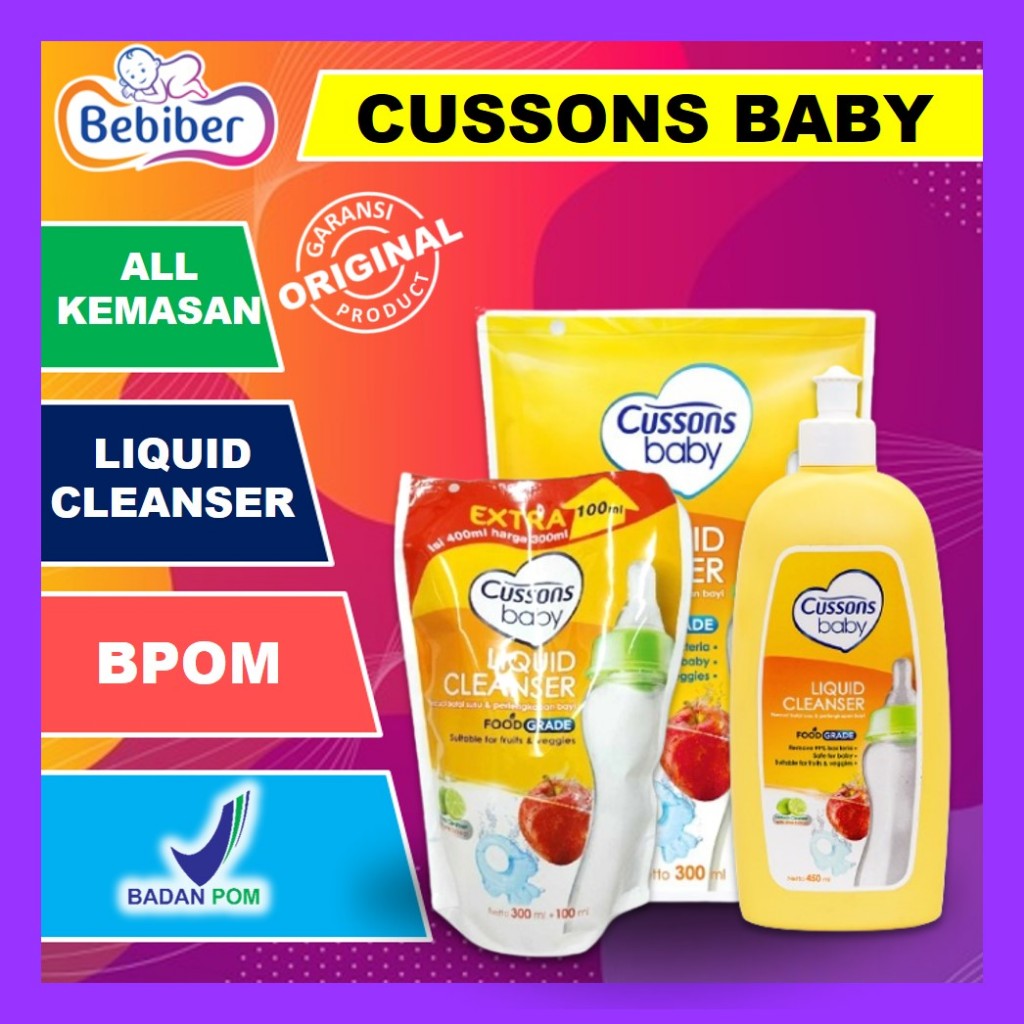 Jual Cussons Baby Liquid Cleanser Series / 300Ml+100ml / 700ml + 300ml ...