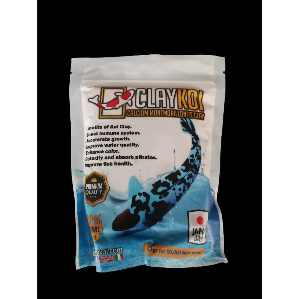 Jual CLAY KOI CALCIUM MONTMORILLONITE CLAY PENJERNIH AIR KOLAM KOI