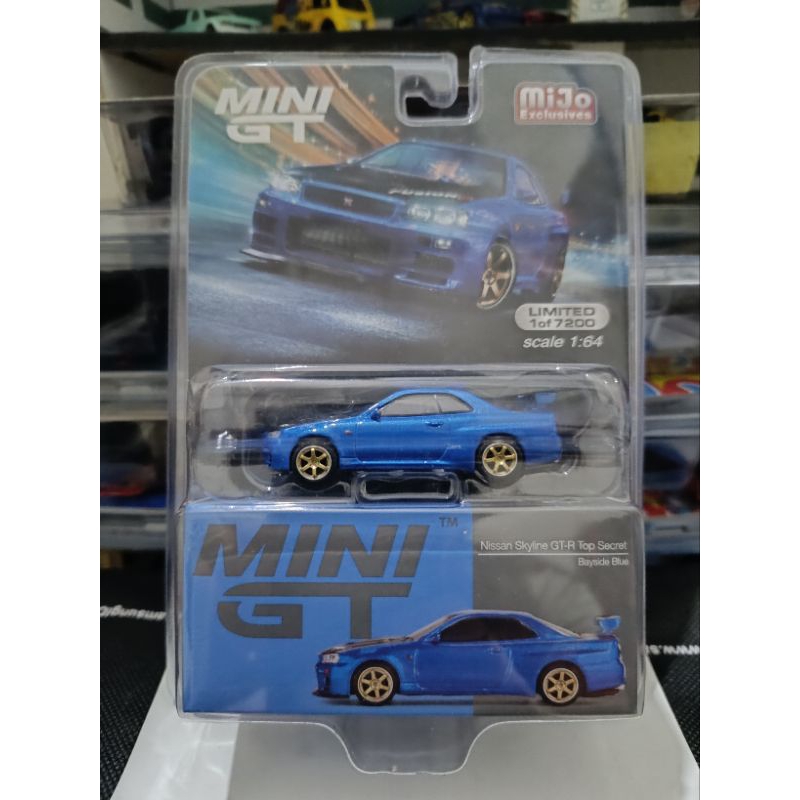 Jual mini gt nissan skyline gt-r top secret (blue) R34 | Shopee Indonesia