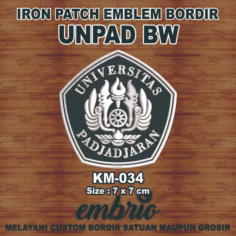 Jual Km 034 Emblem Bordir Logo Unpad Patches Universitas Padjadjaran