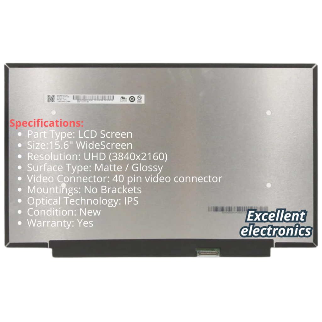 Dalle Ecran HP Pavilion 15-DK1056WM 15.6 FHD LED IPS 280mm LCD Display