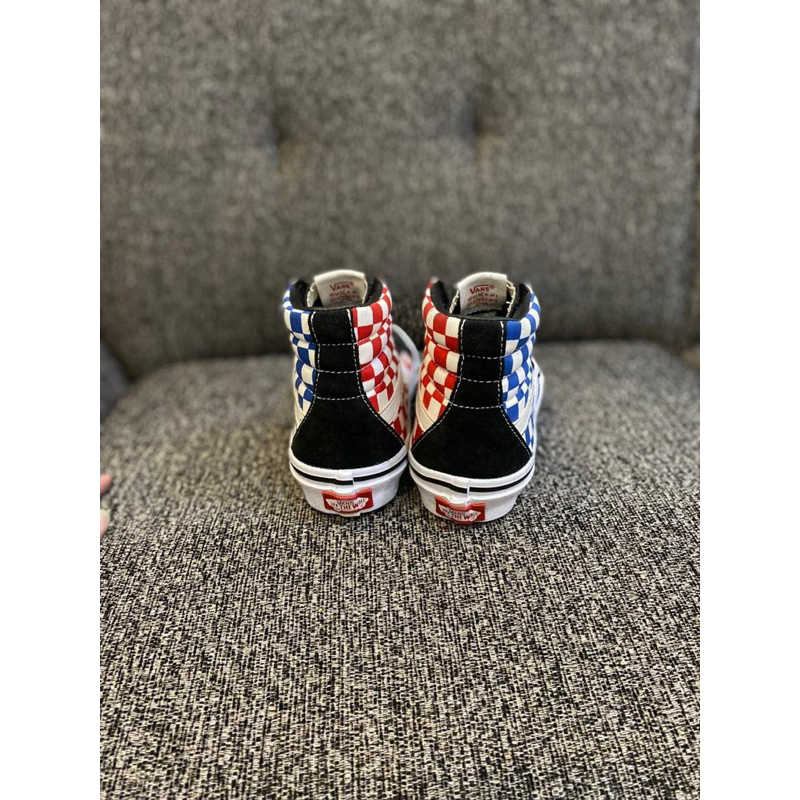 Jual original Vans Sk8 Hi V38r Checkerboard Blue Red Japan Market | Shopee  Indonesia