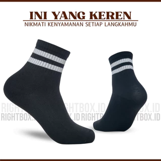 Rightbox ID, Kaos Kaki Olahraga Pendek, Motif Sporty, One Size Dewasa