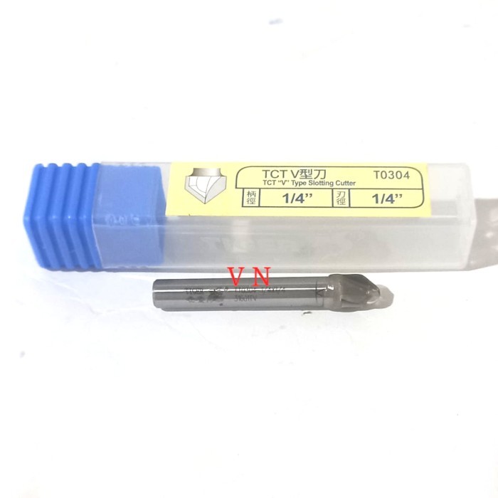 Jual Mata Profil/Router V Groove Full TCT 6 mm 1/4 × 1/4 Lancip 90 ...