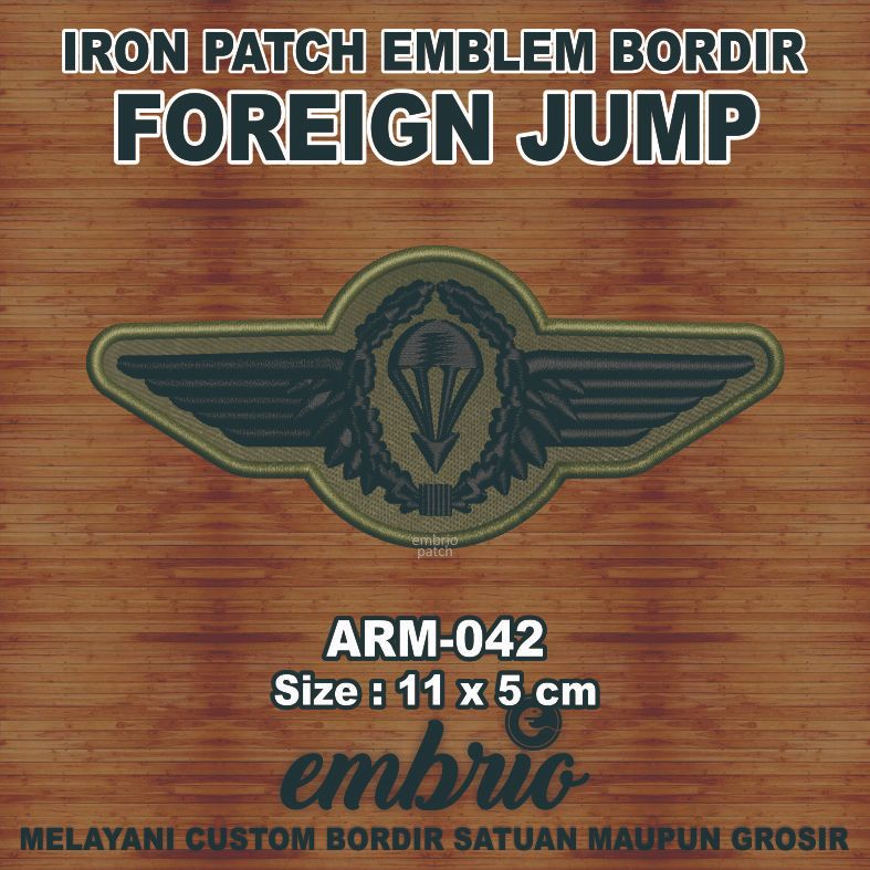 Jual ARM-042 Patch FOREIGN JUMP German Bundeswehr Para Wings ...