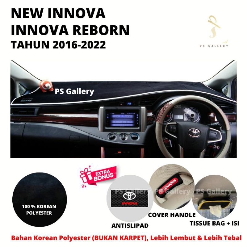 Jual Aksesoris Premium Alas Cover Dashboard Mobil Innova Reborn / New