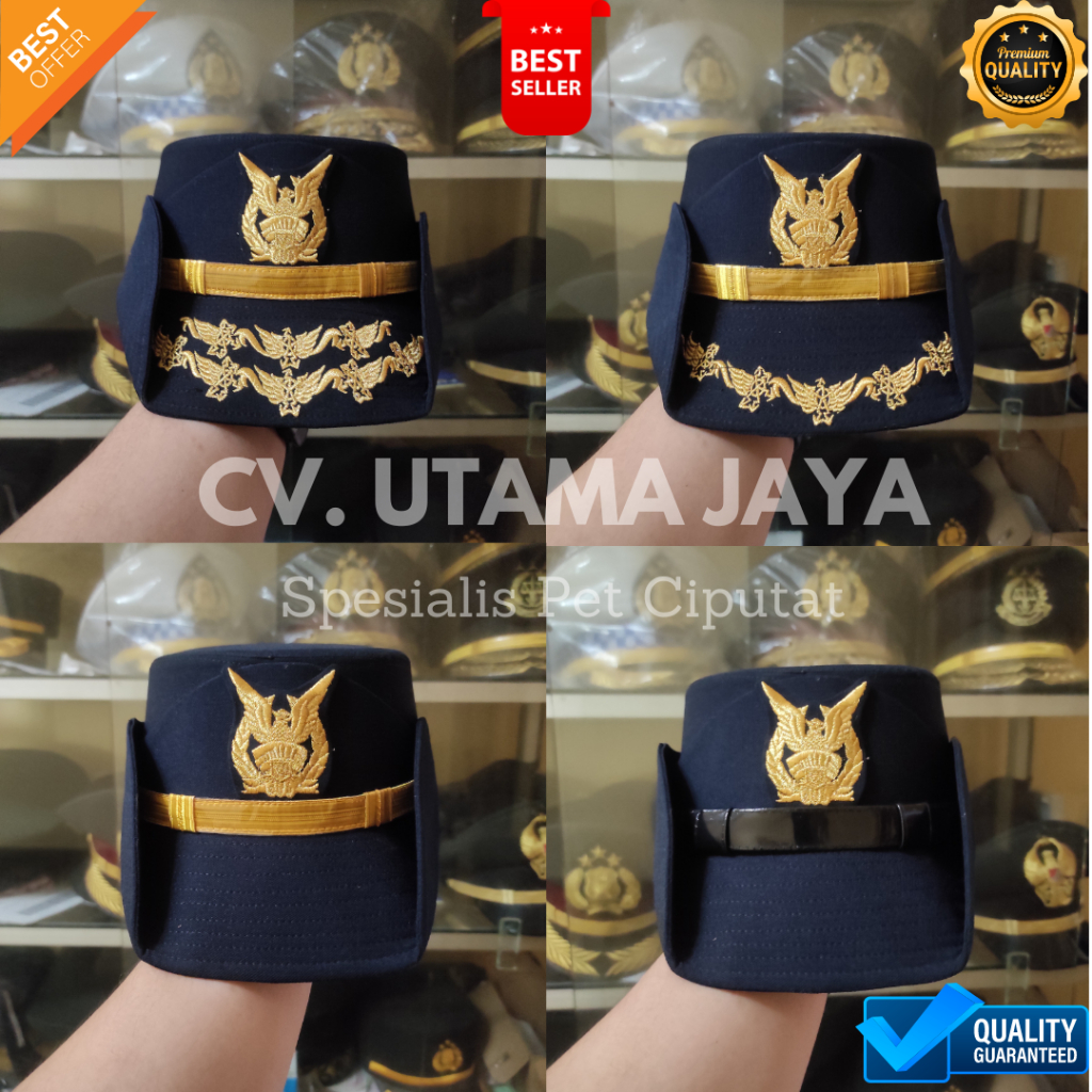 Jual Topi Pet PDU PAMA TNI AU WANITA Tamtama Bintara PAMA PAMEN PATI ...