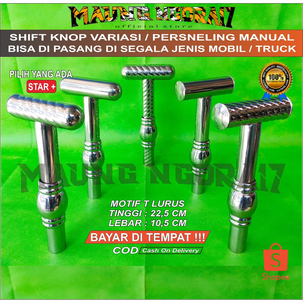 Jual Shift Knob Tongkat Prosneling Mobil Tuas Gigi Persneling Truck Variasi Truck Motif