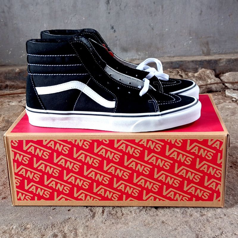 Jual Vans Sk8 Hi Classic Black White Resmi Pt Navya Retail Indonesia