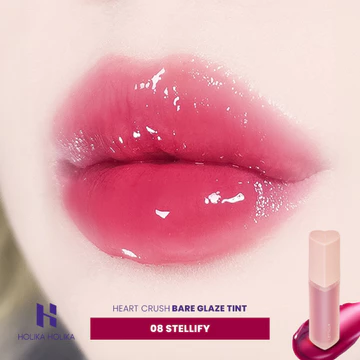 Holika Heart Crush Bare Glaze Tint Tinted Lip Glaze With Natural Stain