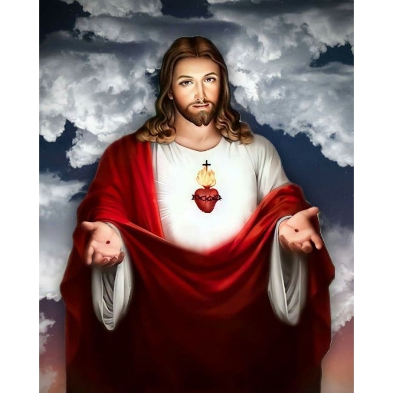 Jual poster cetak,TUHAN YESUS KRITUS,ukuran jumbo 100×70 cm dan 150×100 ...
