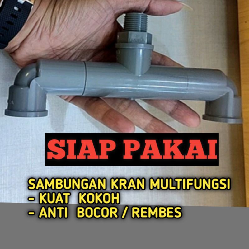 Jual Sambungan kran pvc siap pakai ukuran 1/2, 3/4 inchi | Shopee Indonesia