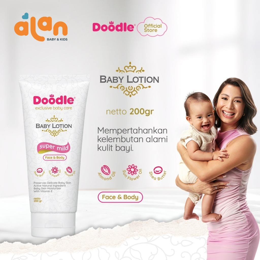 Jual Doodle Baby Lotion 200 gr - Pelembab Kulit Anak | Shopee Indonesia