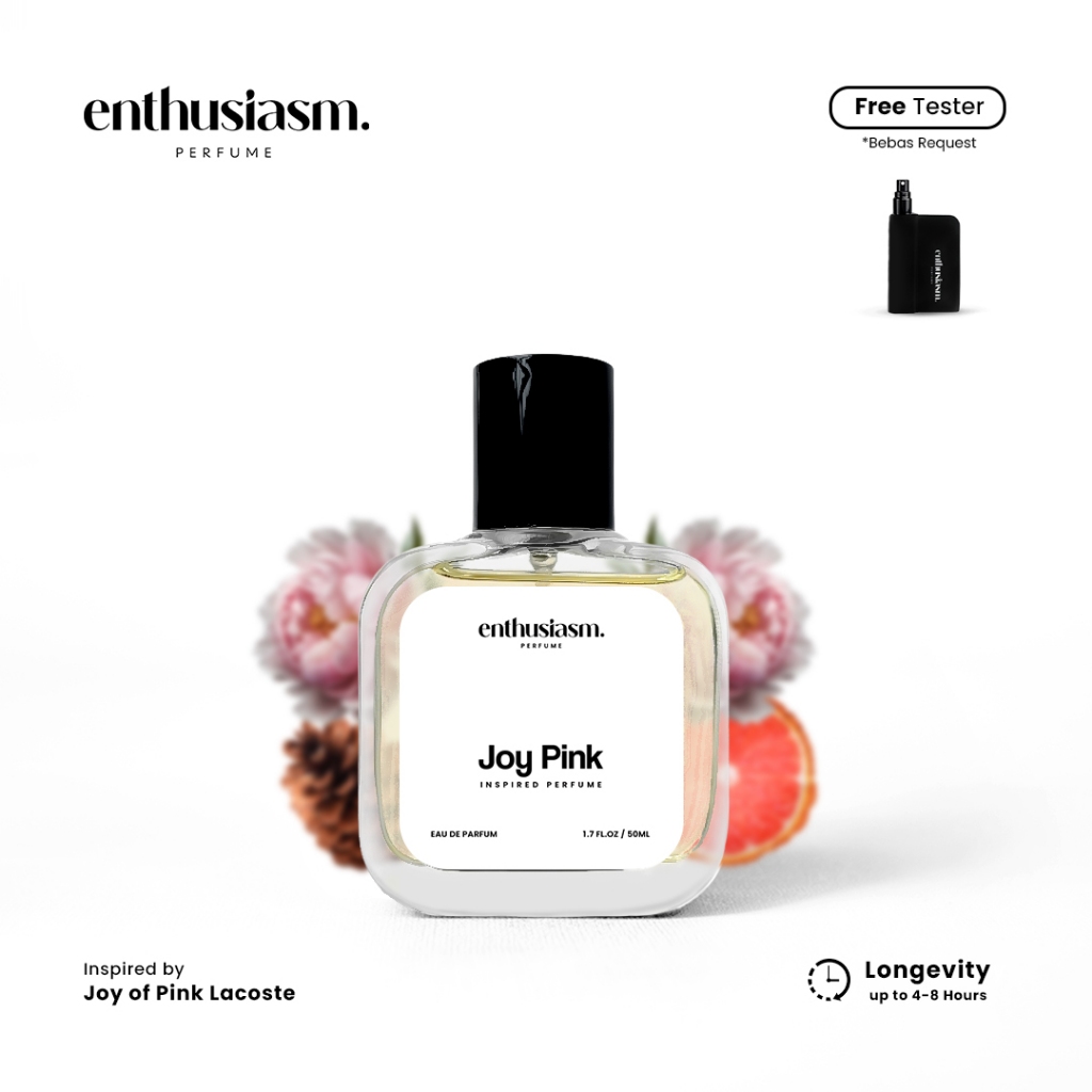 Enthusiasm Lacost Joy Pink Eau de Parfum Inspired Perfume Parfum  Wanita Pria Fresh Fruity