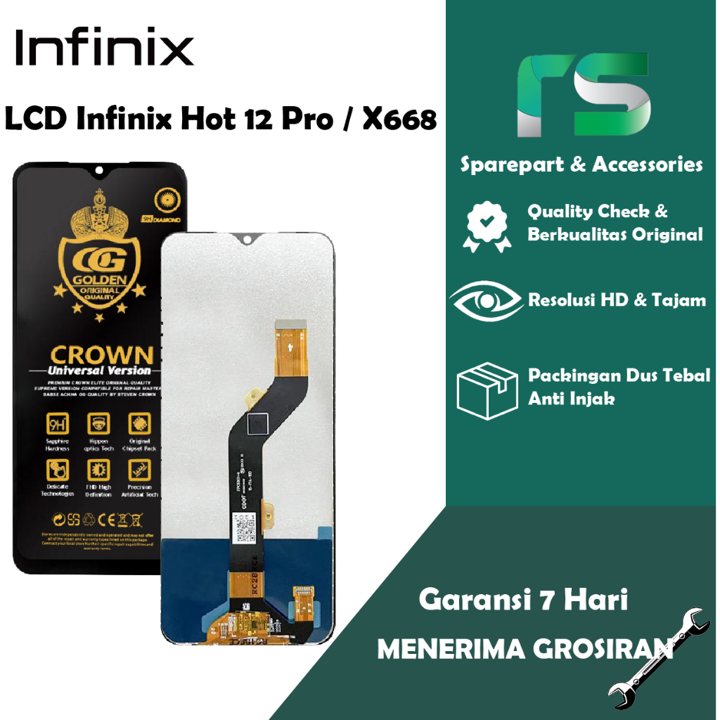 Jual LCD TOUCHSCREEN INFINIX HOT 12 PRO / X668 / X668C FULLSET COMPLETE ...