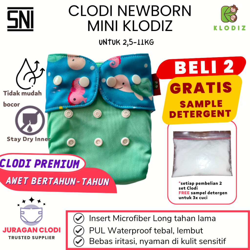 Jual Clodi New Born Popok Kain Bayi Mini Klodiz Pocket Diapers Klodiz ...