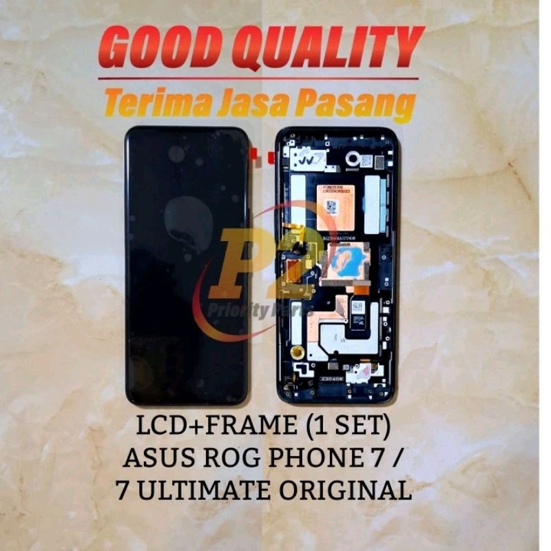 Jual LCD TS+FRAME (1 SET) ASUS ROG PHONE 7 / 7 ULTIMATE ORIGINAL ...