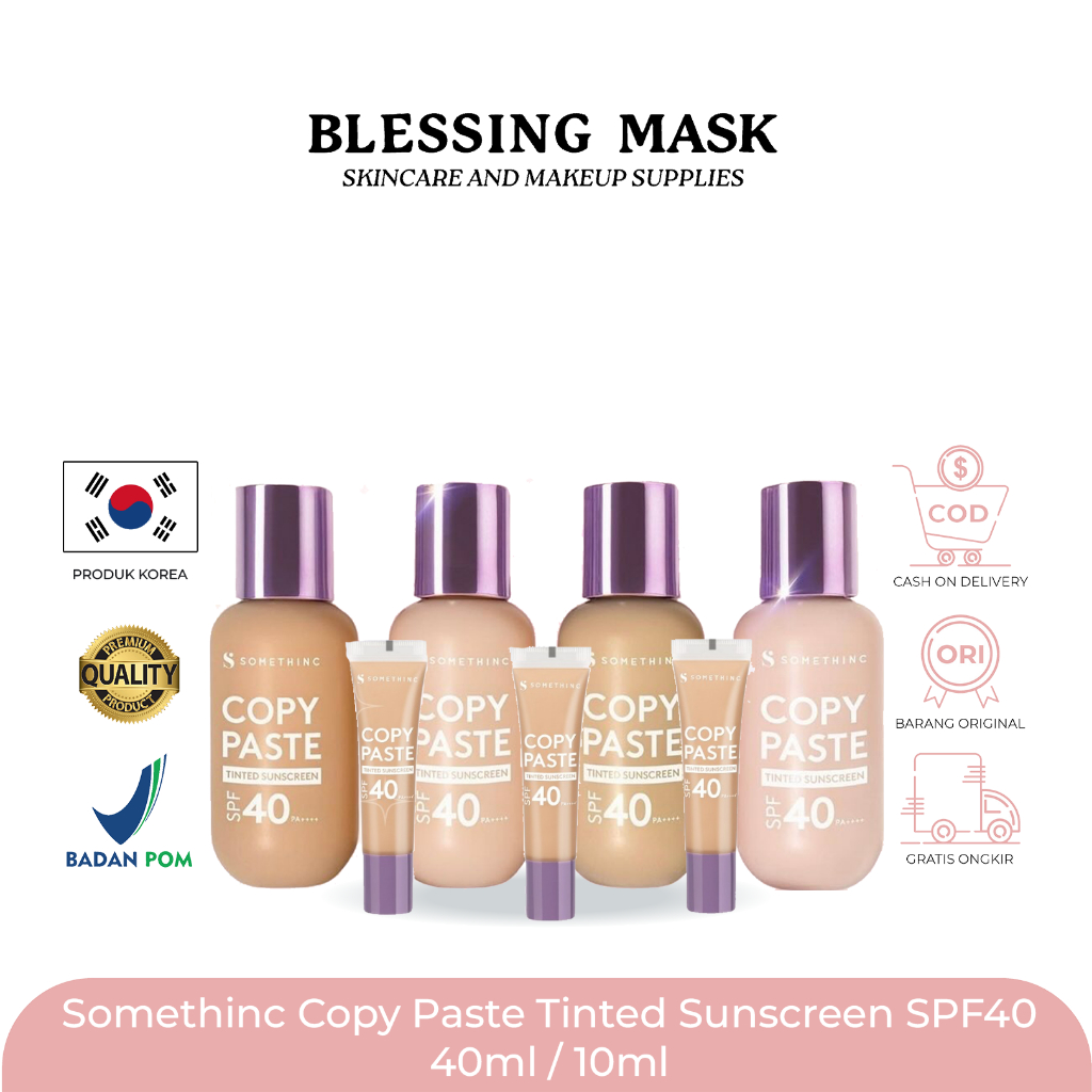 Jual SOMETHINC Copy Paste Tinted Sunscreen SPF 40 PA++++ - Skin Tint ...