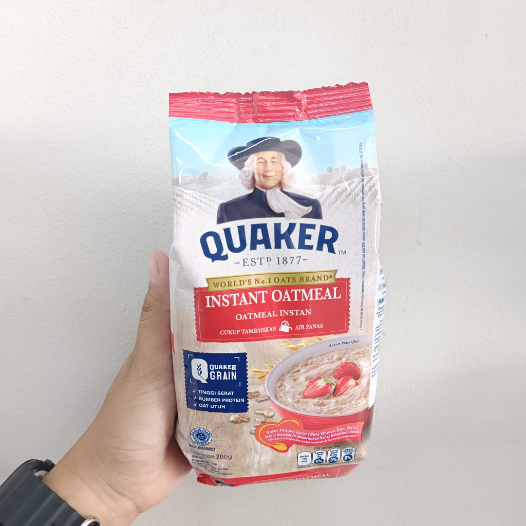 Jual QUAKER INSTANT/ QUAKER QUICK COOKING OATMEAL 200GR | Shopee Indonesia