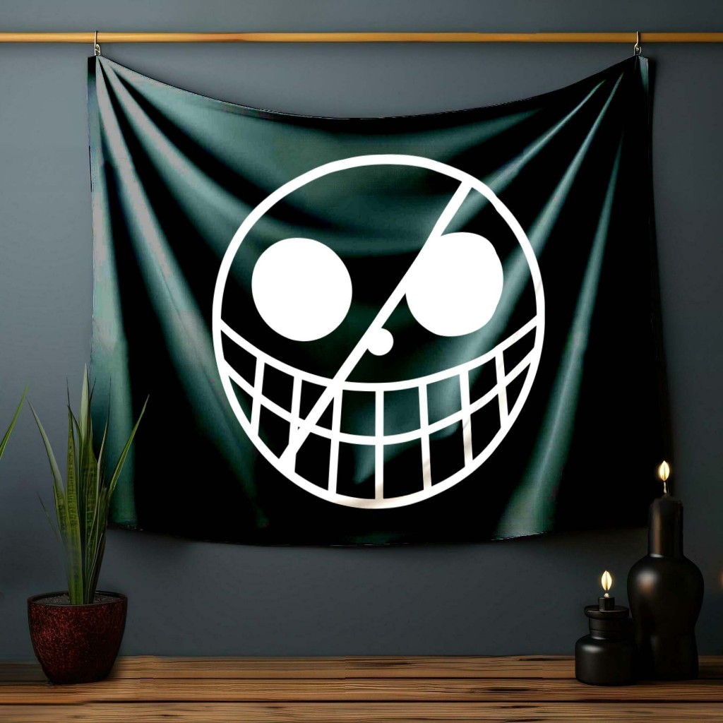 Jual Bendera Donquixote Doflamingo One piece Flag Jolly Roger Poster ...