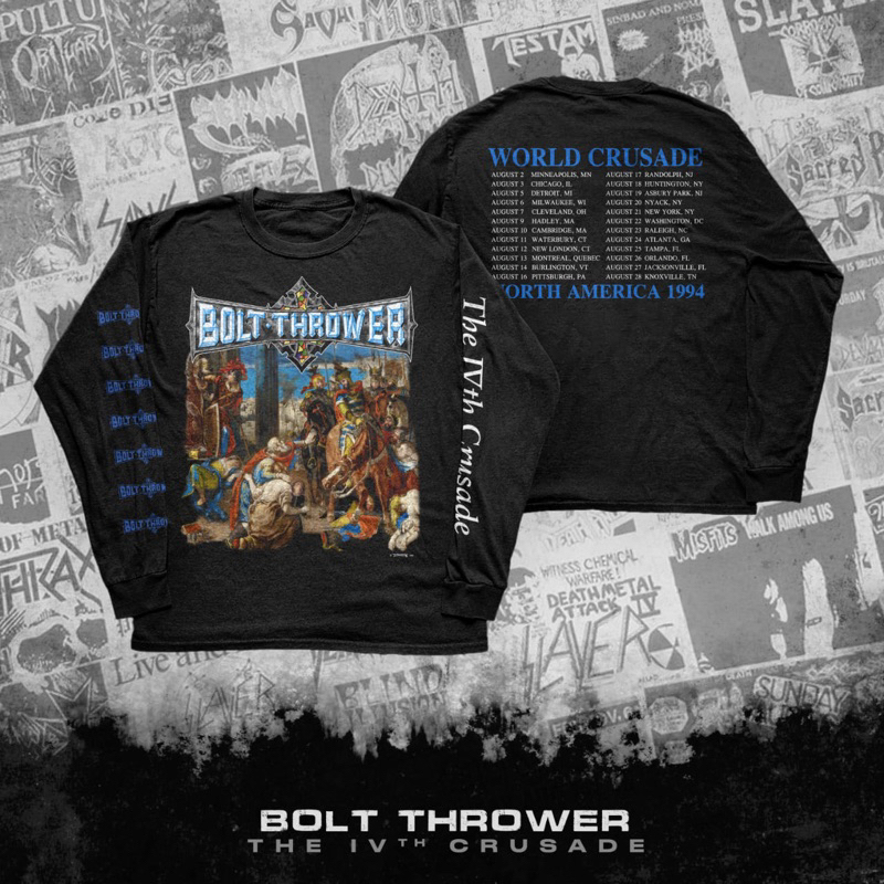 Jual BOLT THROWER the IV th crusade tour LONGSLEEVE Shopee Indonesia