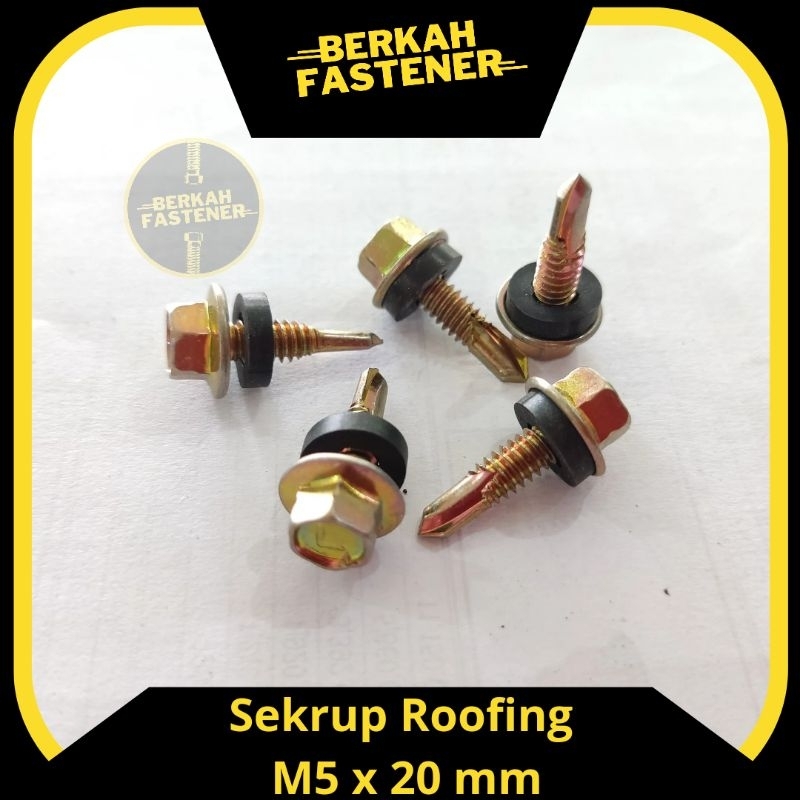 Jual Sekrup Roofing / Atap M5 x 20 mm (2 cm) original Lion | Shopee ...