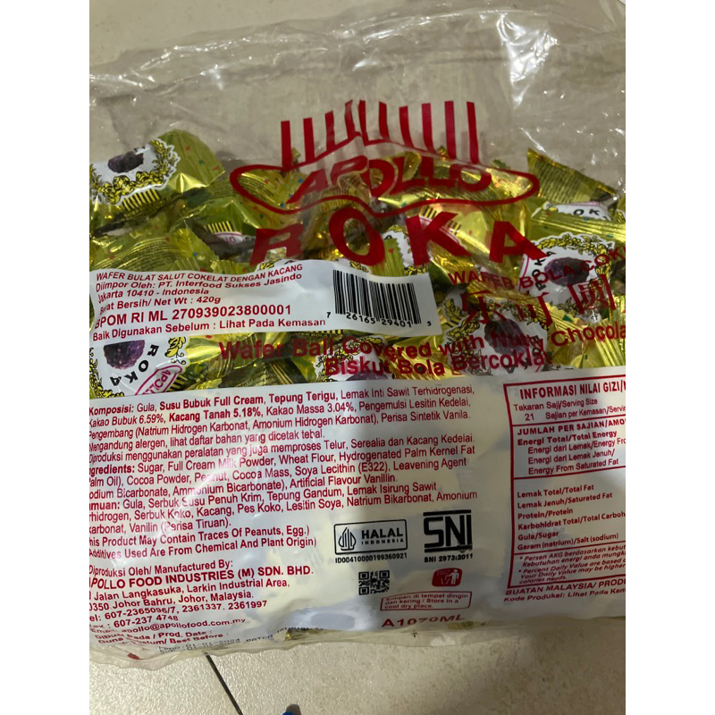 Jual Apollo roka isi 50 dan apollo roka isi 70 wafer bulat salut ...