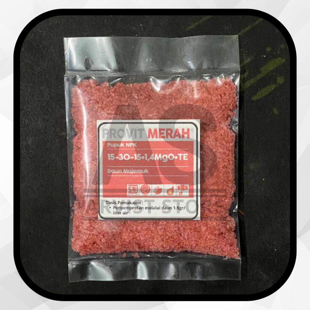 Jual Pupuk MEROKE PROVIT MERAH Kemasan Repack 25 / 50 Gram NPK | Shopee ...