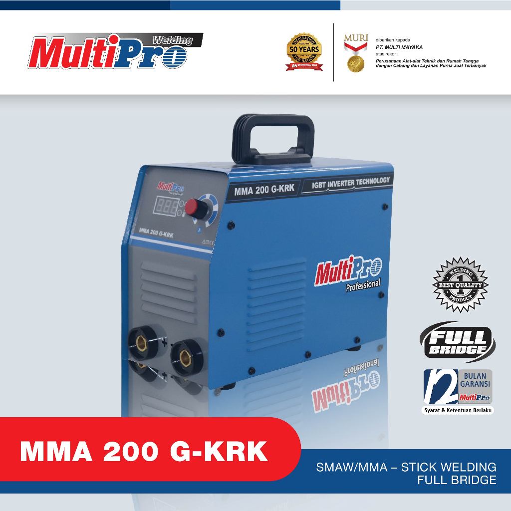Jual MULITPRO - MESIN LAS MMA 200 G-KRK / WELDING MACHINE - GARANSI ...